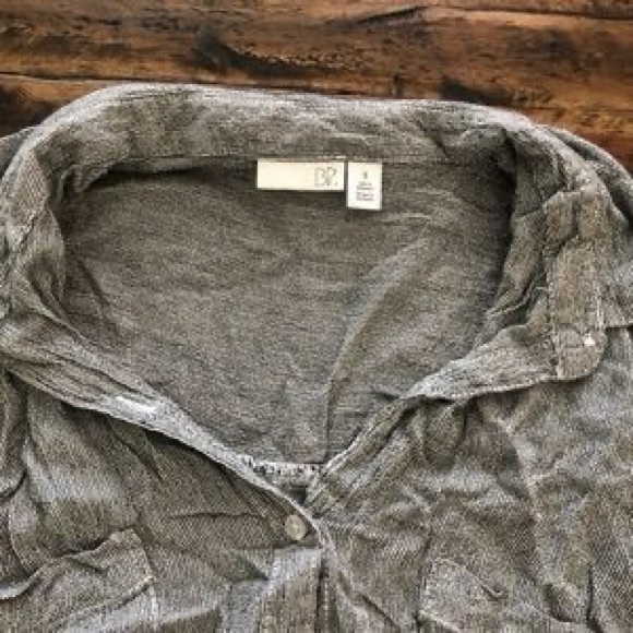 Nordstrom BP Gauze Short Sleeve Button Down - Picture 3 of 3